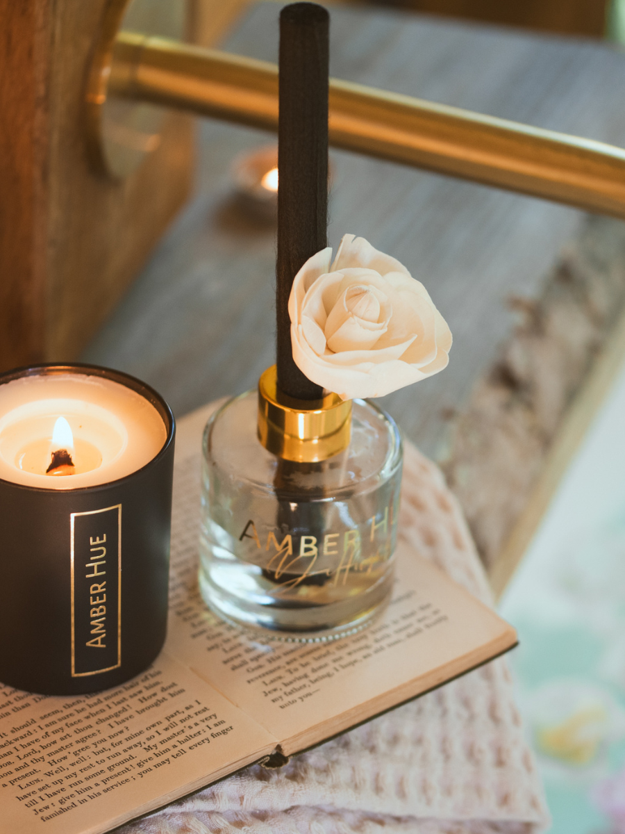 Flower Reed Diffuser- 100ml : Clean Cotton