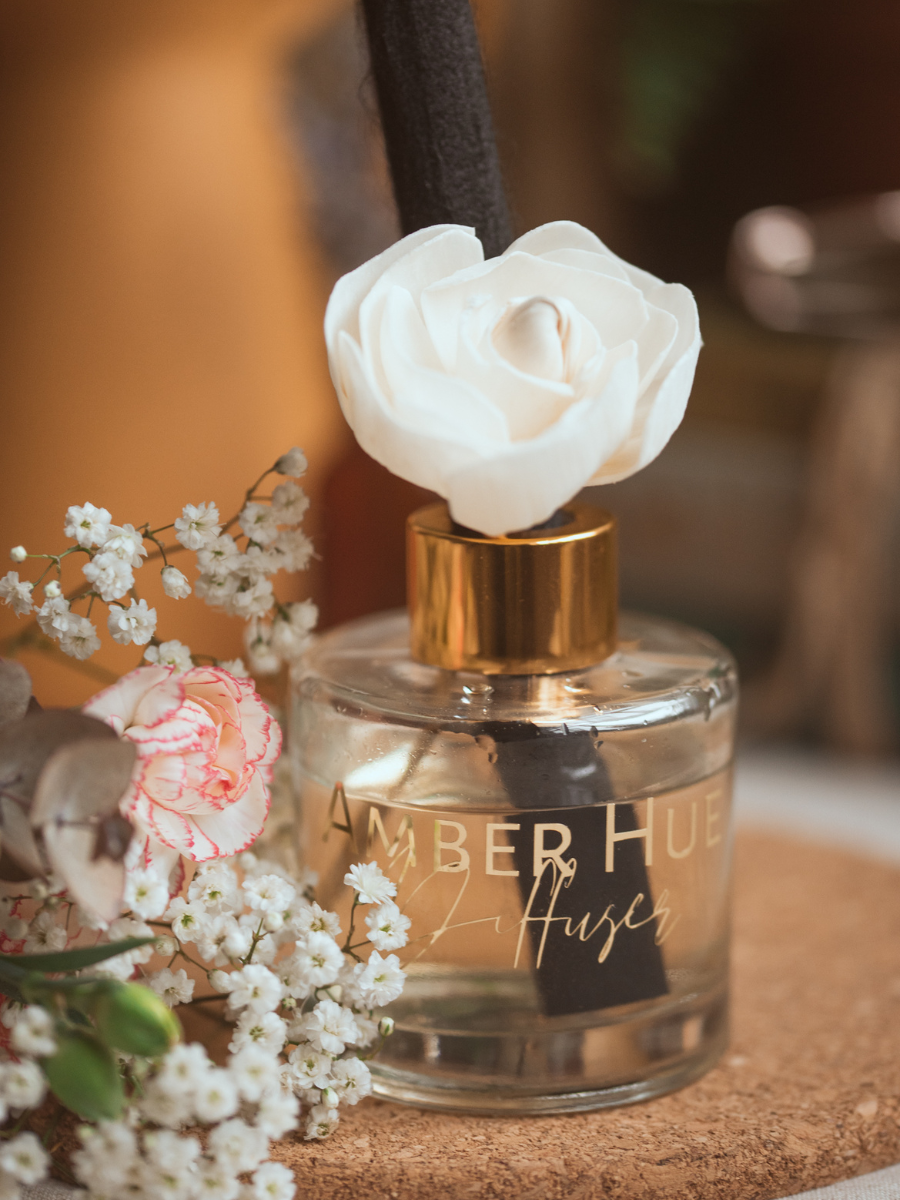Flower Reed Diffuser- 100ml : Clean Cotton